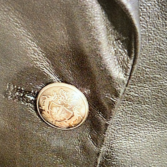 Boston Proper Black Blazer Leather Jacket - Picture 3 of 8